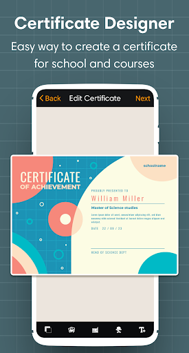 Certificate Designer & Maker Screen 2