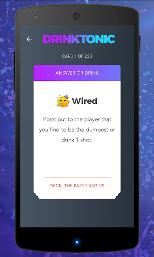 Drinktonic - Drinking Game Screen 3