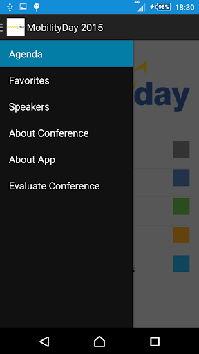 Android application MobilityDay 2015 screenshort