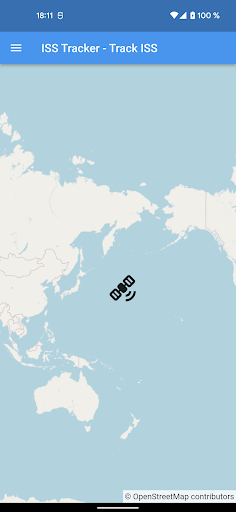 Android application ISS Tracker screenshort
