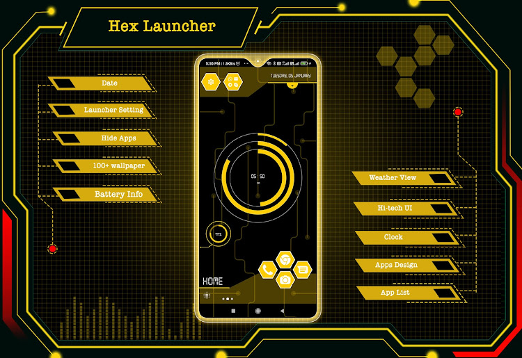 Hex Launcher - Applock,HideApp - 22.0 - (Android)