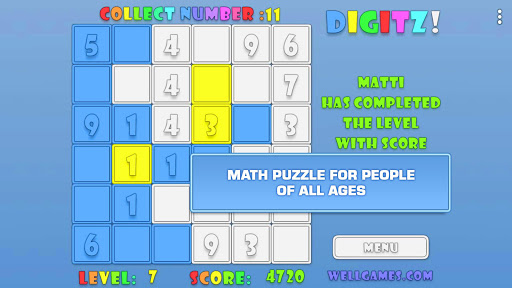 Android application Lines of Digits: Fun Math Game screenshort