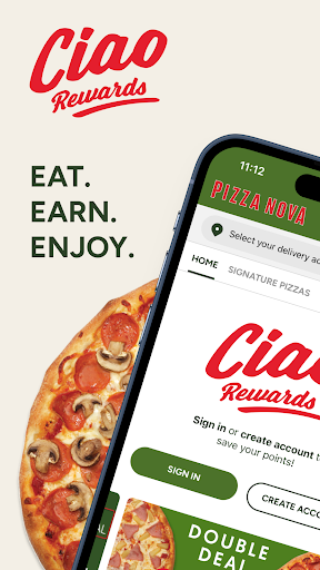 Android application Pizza Nova screenshort