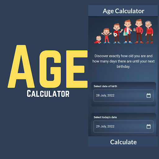 Android application Age Calculator screenshort