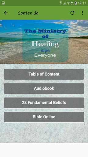 The ministry of healing Screen 3