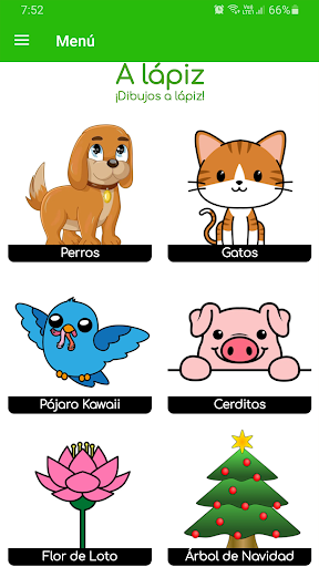 Android application Guía de dibujos a lápiz screenshort