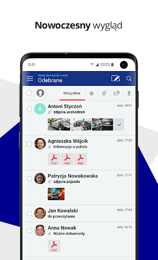 Android application Poczta Uniqa Polska screenshort