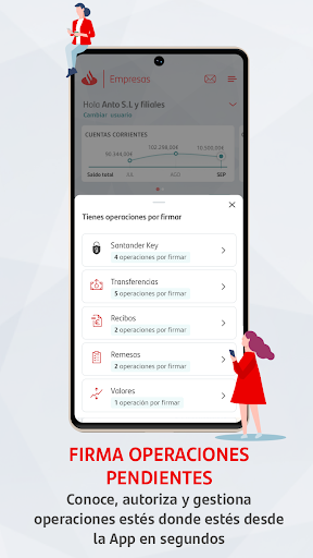 Screenshot of Santander Empresas