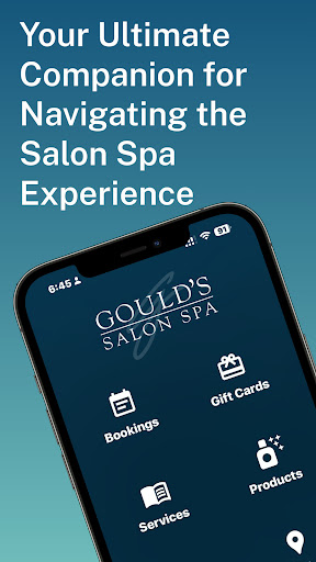 Android application Gould's Salon Spa screenshort