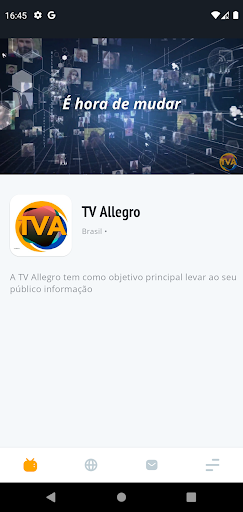 Android application TV Allegro screenshort