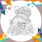 Cover Image of Tải xuống Coloring Book: Snail Mandala  APK