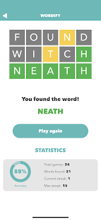 Wordify - Desafío de palabras Screenshot
