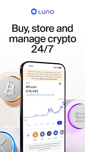 Screenshot of Luno: Buy Bitcoin & Crypto
