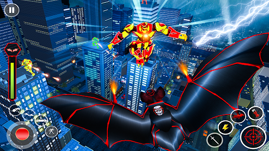 Flying Bat Robot Bike Game  Screenshots 8