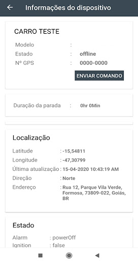 WS Rastreamento Screen 2