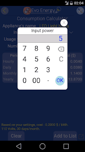 EvoEnergy - Electricity Cost Calculator Free  Screenshots 21