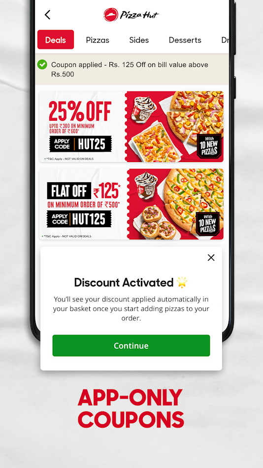 #3. Pizza Hut India - Delivery App (Android) 由: Pizza Hut Digital Ventures Ltd
