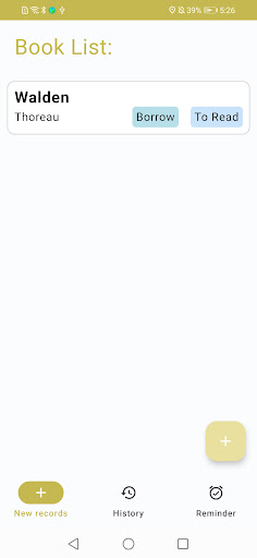 Bookshelf Reading tracker