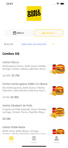 Android application Doble Queso screenshort