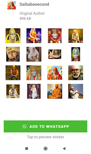 Sai Baba Stickers Screen 3