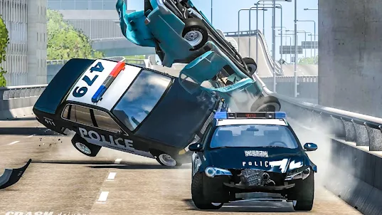 Police Car Crash Simulation 3D