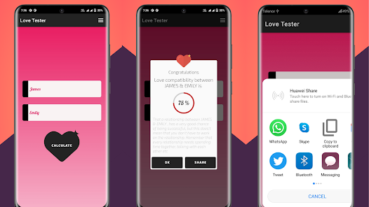 Love Test - love calculator 1.3 APK + Mod (Free purchase) for Android