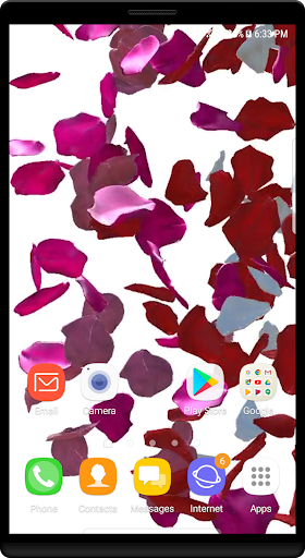 Android application Rose Petal Live Wallpaper screenshort