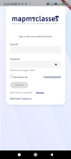 MapMyClasses Screen 2