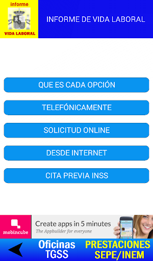 VIDA LABORAL Tutorial Screen 3