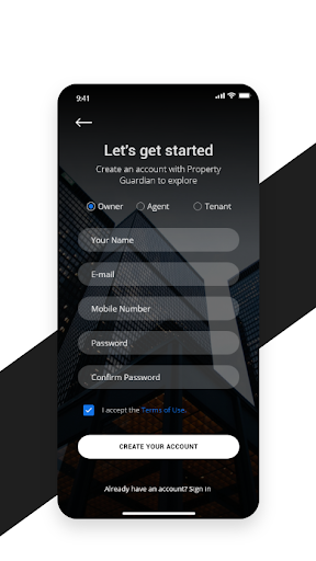 Android application PG Property Guardian screenshort
