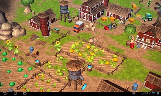 Мультфильм Ферма 3D Живые Обои Скриншот