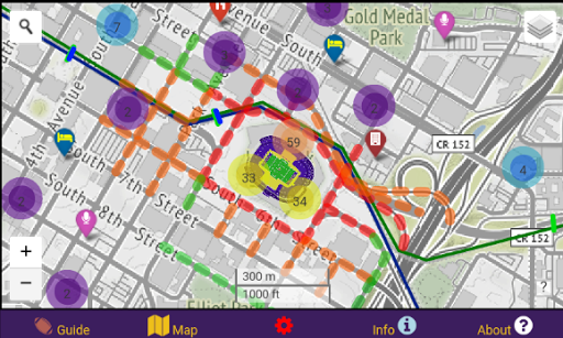 Twin Cities Winter Fun Map Screen 2