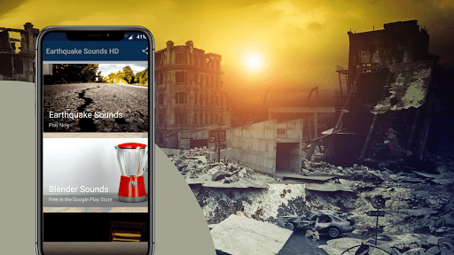 Android application Earthquake Sounds screenshort