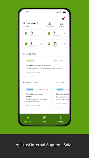 Supreme Solar Installer Screen 2