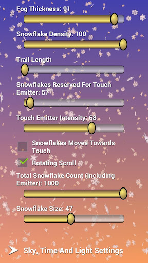 Just Snow Live Wallpaper Screen 2