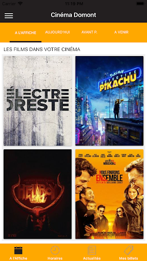 Android application Cinéma Domont screenshort