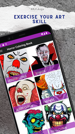 Horror Coloring Pages Screen 3