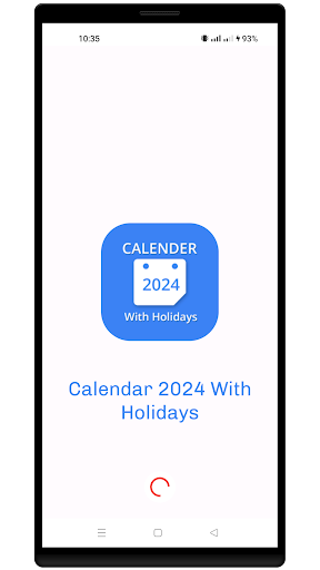 Android application Calendar 2024 & Holidays screenshort