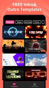 Intro Maker MOD APK v4.7.4 (Pro Unlocked) VIP/Premium 1