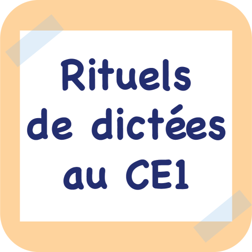 Rituels de dictée au CE1 logo