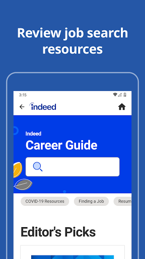 Indeed Job Search screen 2