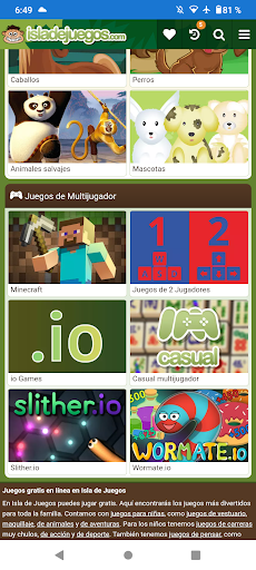 Isla de juegos Mini-juegos