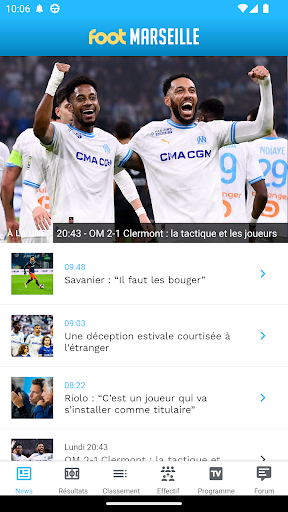 Foot Marseille : actu OM Screen 2