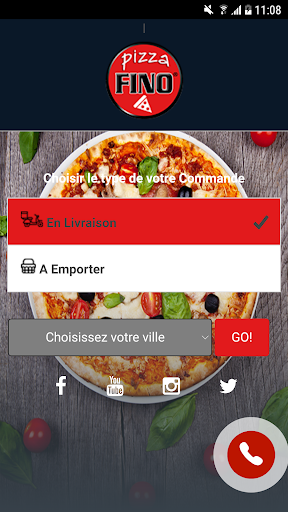 Android application Pizza Fino screenshort