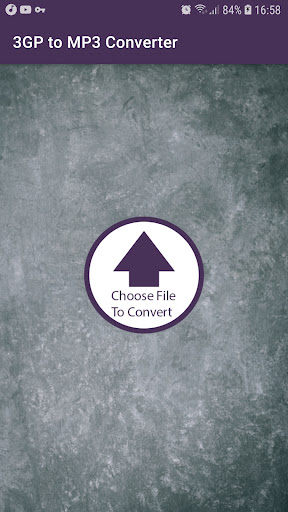Android application 3GP to MP3 Converter screenshort