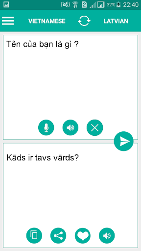 Latvian Vietnamese Translator Screen 2