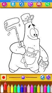 Coloring Cartoon Patrick