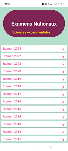 ExamNationaux Screen 3