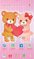 screenshot of Teddy Bear Couple Love Theme