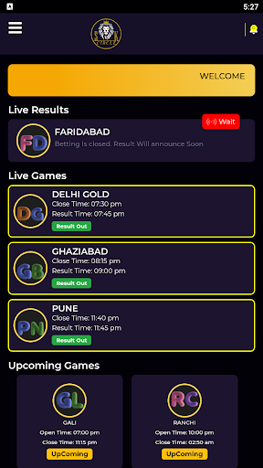 SK Circle Results App Screen 2